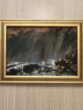 Gustave Courbet "Marine: The Waterspout" Art Reproduction Print
